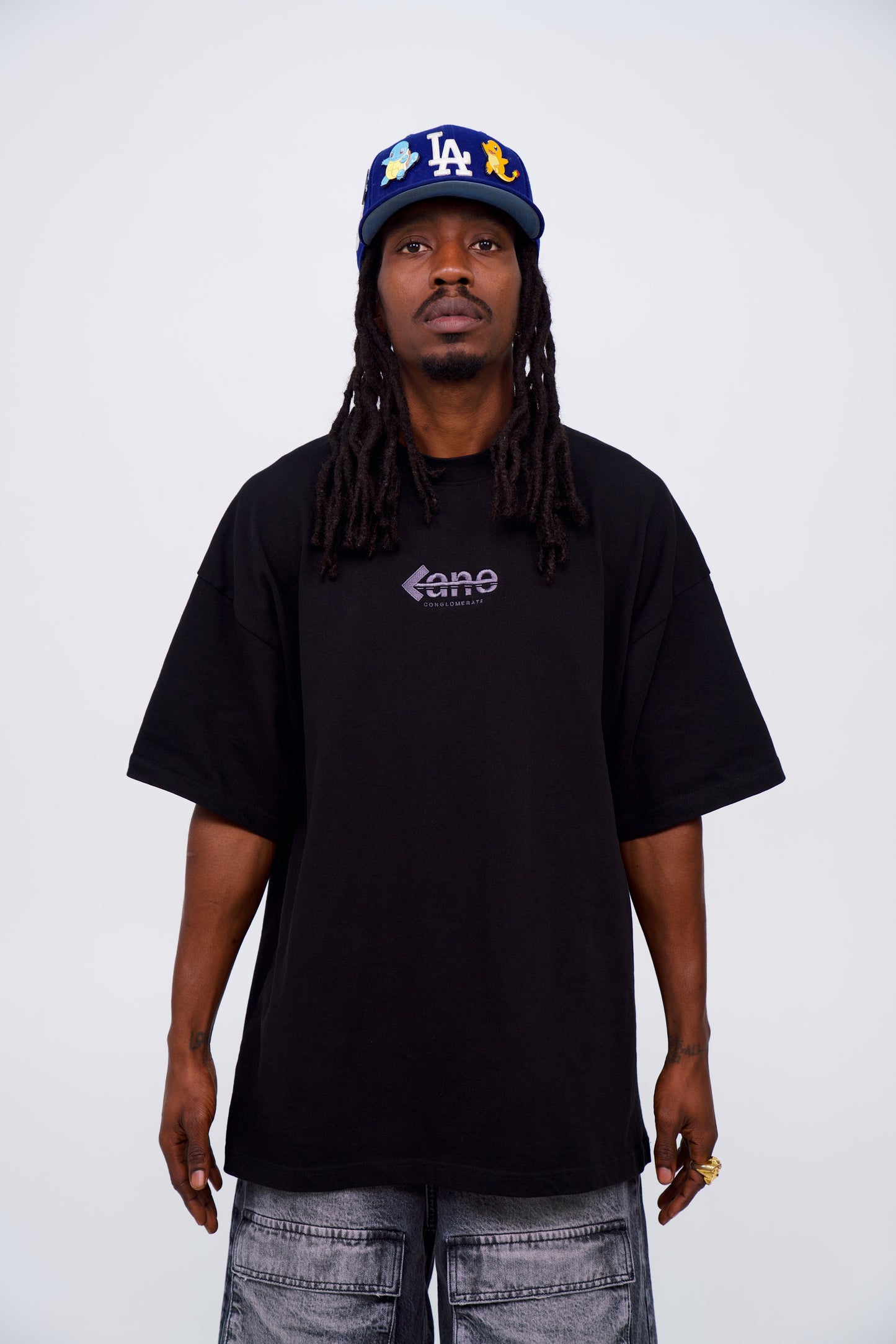 RD TRP Capsule - LANE Logo Box Tee - Black