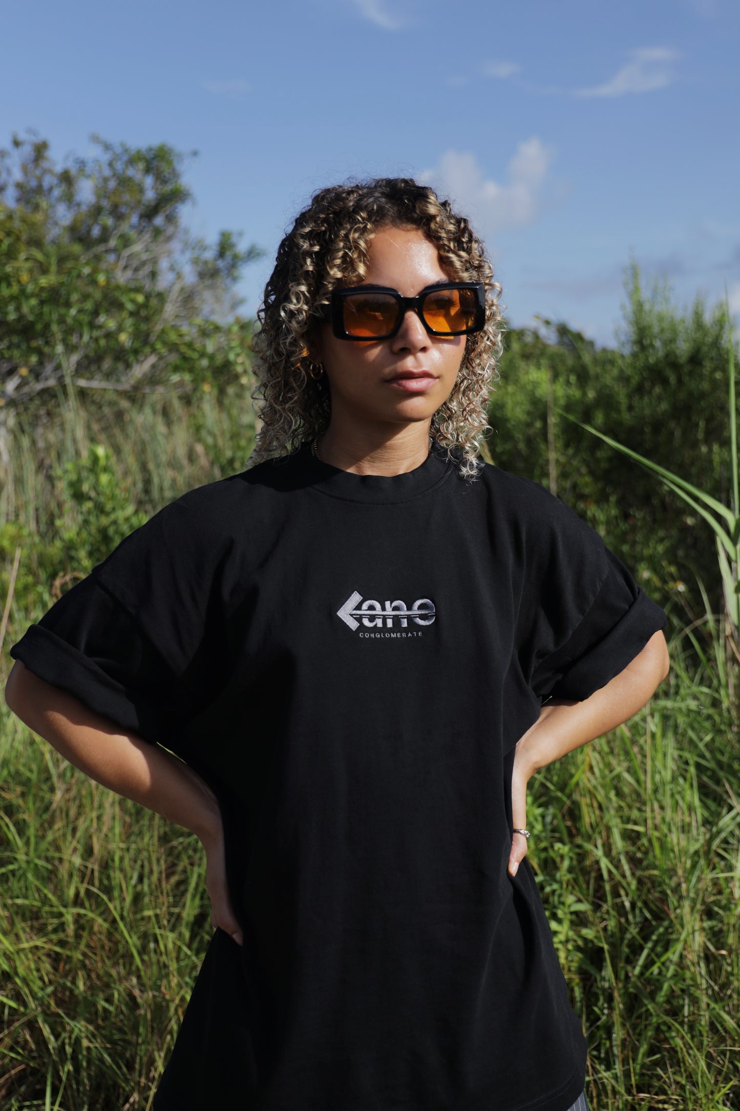 RD TRP Capsule - LANE Logo Box Tee - Black